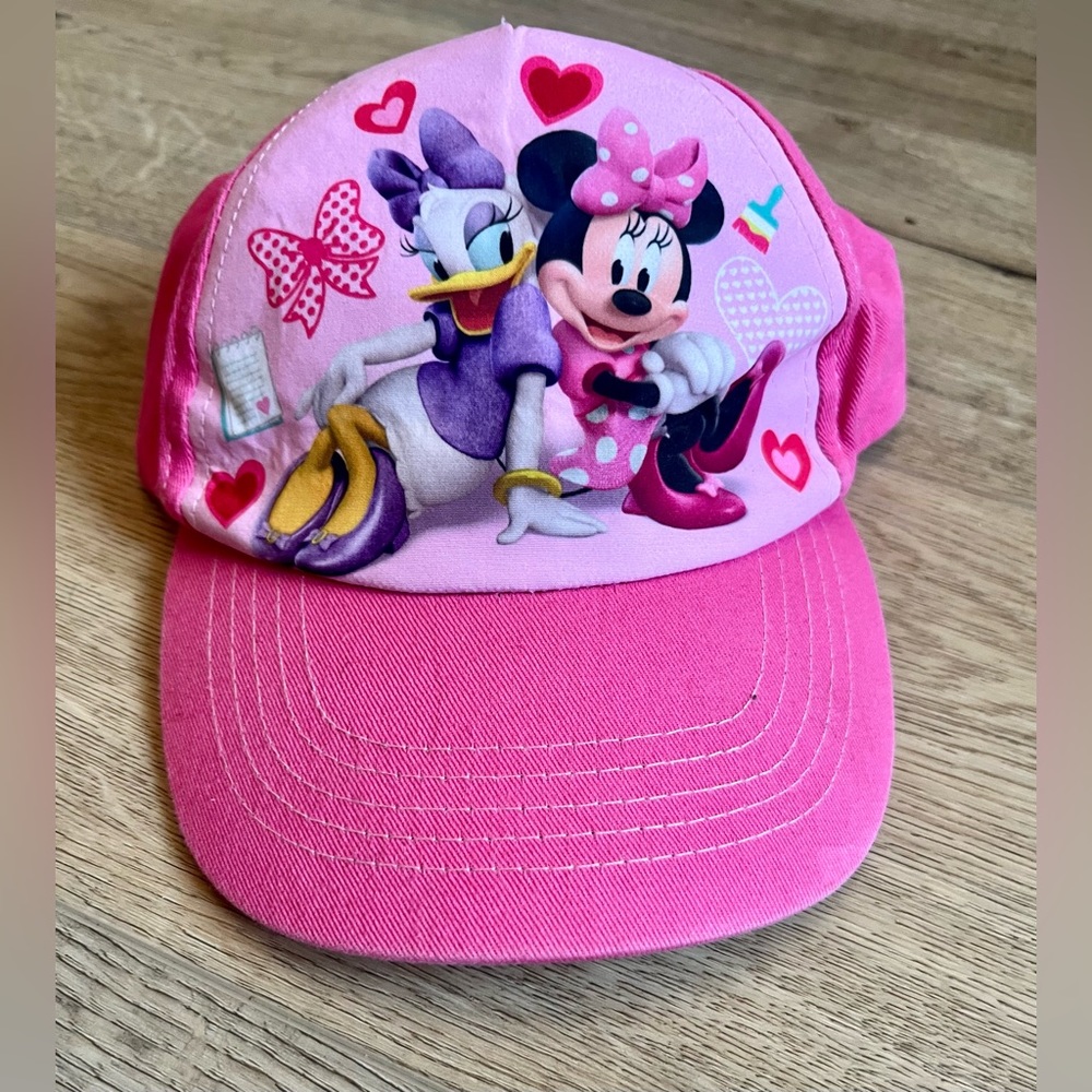 Disney Minnie Mouse And Daisy Baseball Cap For Girls, Hot Pink